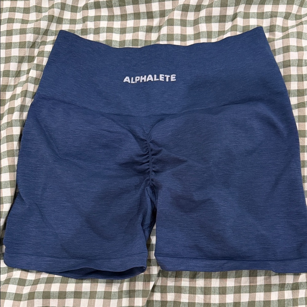 Alphalete Women's Navy Athletic Shorts-amplify